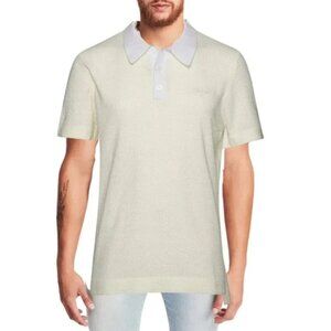 SER.O.YA. Mens White Penn Terrycloth Polo Shirt MSRP $195 Size M